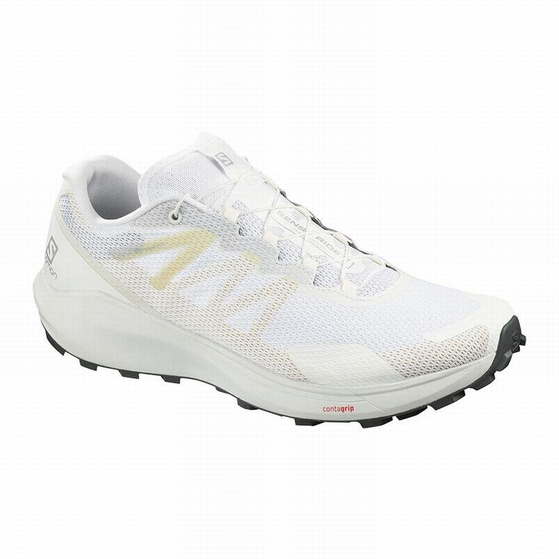 Zapatillas De Running Salomon Hombre Blancas - Salomon Argentina SENSE RIDE 3 ,632749-RHJ